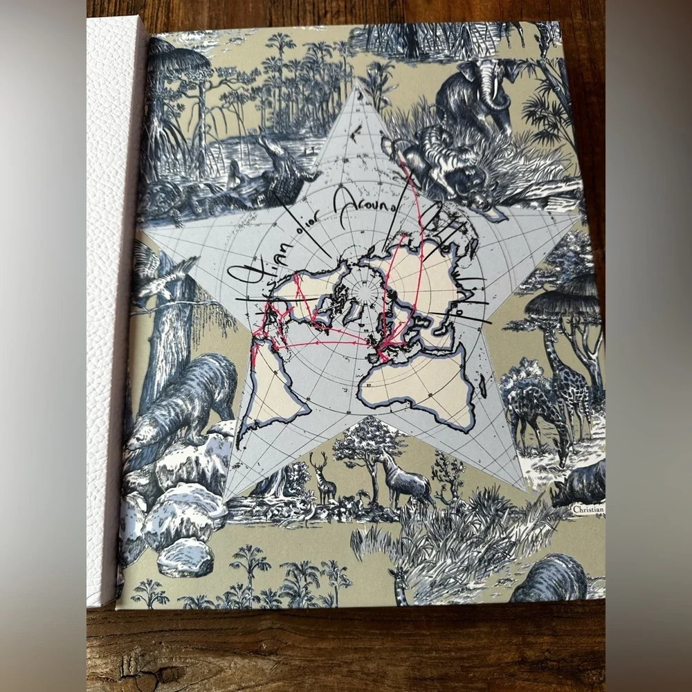 Dior White and Blue Star Map note book and pencil - Picture 2 of 8